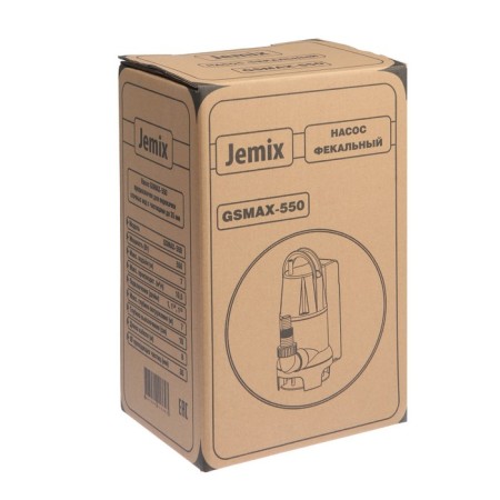 Fecal pump Jemix F-Combi-175-7, 550 W, pressure 7 m, 175 l/min, particle diameter 35 mm-5