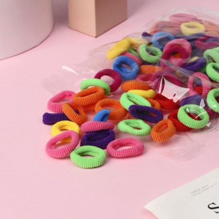 Hair elastic band "Mahrushka" (set of 100 pcs) classic Assorted, mix