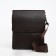 Male bag on the Textura valve, outer pocket, brown color