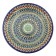 Lryagan Round Rishtan Ceramics, 41cm Mix