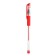 Gel pen, 0.5 mm, red rod, transparent case, with a rubber holder