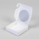 Gift box team with a window, white, 11.5 x 11.5 x 3 cm