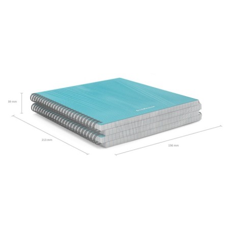 Notebook A5, 80 sheets in the cage on the crest Erichkrause "Glance Vivid", plastic cover, offset block, whiteness 100%, mix-8