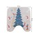 The toilet rug "Dwarfs decorate the Christmas tree", anti -slip, size 50x50 cm