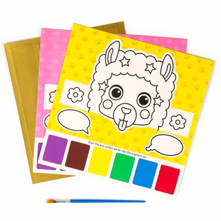 Water coloring "Mask", 2 pcs + brush, species mix-1