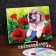 Picture on numbers on canvas with a subframe "Puppy", 40 x 50 cm