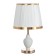 Entry 1x60W desktop E27 white-gold 25x25x42 cm Risalux
