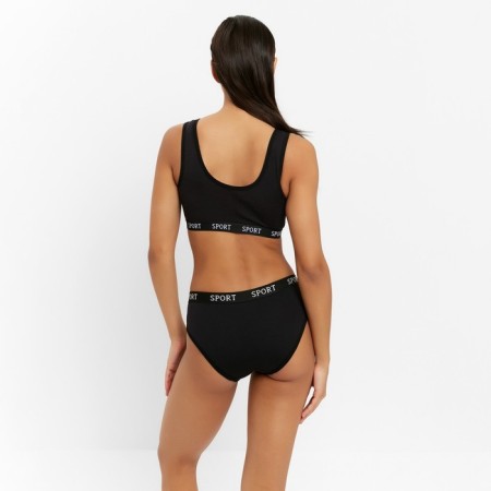 Female set (top, panties) Black color, size 42-44-2