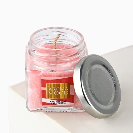 Aromatic candle "Aroma Mood", aroma of English pear and freesia-1