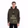 Male sweatshirt is laid down, the color is dark hack, size 46 (m)