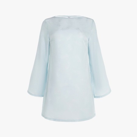 Women's tunic Minaku: Summer Time Blue Color, size 42-44-5