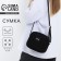 Bag Cross-Bodi with a zipper, black color