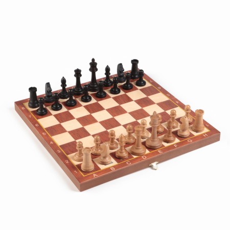 Chess "Debut", weighted, board wood 37 x 37 cm, king H-9 cm, pawn H-4.4 cm-1