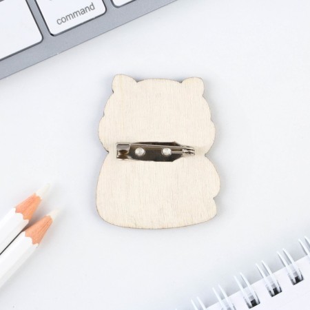 Wooden icon "cat", 3.2 x 4 cm-3