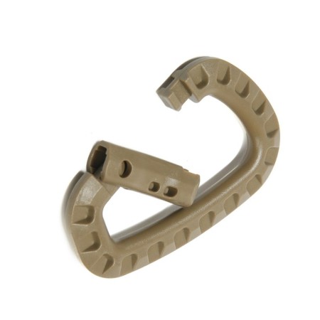 Tactical carbine d-shaped tundra, 84x56x7 mm, khaki color-4