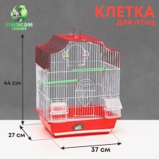 Poultry cell is equipped BD-2/4F, 34 x 27 x 44 cm, red
