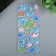 Plastic sticker "dinosaurs/seal" convex with gold stroke mix 28x11 cm