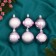 Set of balls plastic D-6 cm, 6 pcs "elite disco" lilac