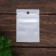 Zip-Lock PP, white, with a continuous window, flat, euro-slopes 7 x 10 cm