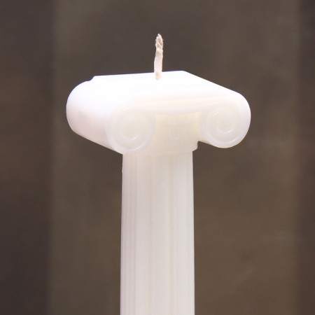 Decorative candle 5x19.5cm, white-1