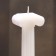 Decorative candle 5x19.5cm, white