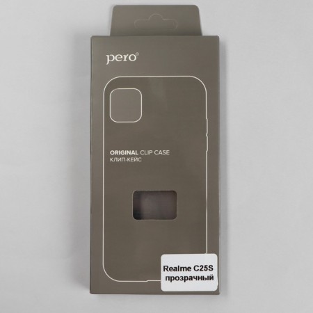 PERO case for Realme C25S phone, silicone, transparent-3