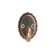 Hook furniture tundra TKO018, one -rod, old copper