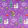 Packaging paper "Snake and snowmen", white craft, 80 g/m2, 50 x 70 cm