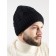 Male hat, size 52-56, black color