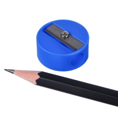 Plastic sharpener "Round", mix, cold heart-1