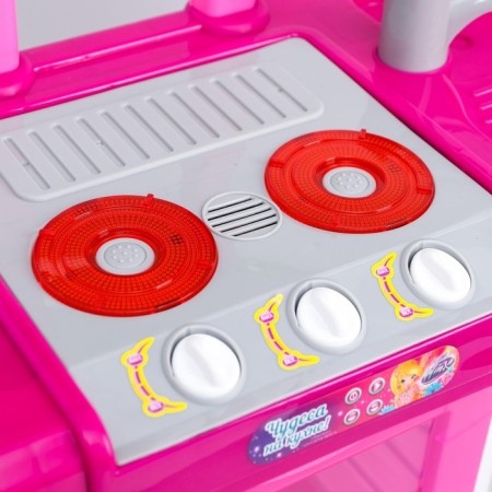 Game set "Fashionable kitchen", Winx, in a suitcase, with accessories, light, sound, height 65.5 cm-2