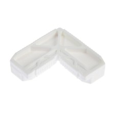 The corner of the internal tundra for the frame of the mosquito net, 42x17 mm, white