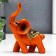 Souvenir Polystone "Elephant under a tree with patterns on a blanket" 13x5x11 cm