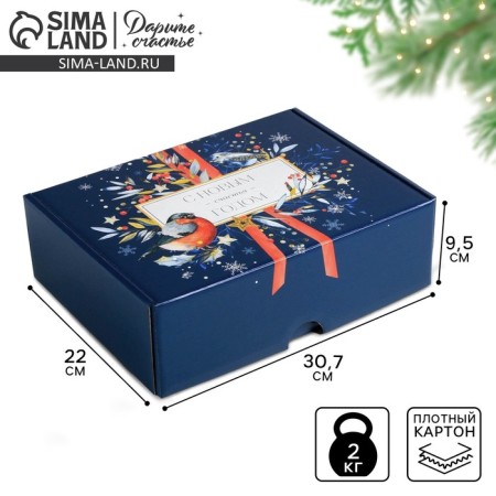 Folding box "Heat", 30.7 x 22 x 9.5 cm, New Year