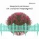 Decorative fence, 30 × 300 cm, 5 sections, plastic, turquoise, Greengo