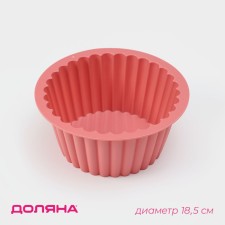 Baking uniform “Circle Circle”, silicone, D = 18.5 cm, Mix color