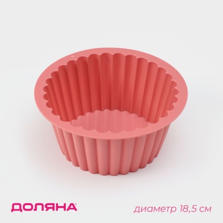 Baking uniform “Circle Circle”, silicone, D = 18.5 cm, Mix color