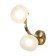 Bra Freya Fr54444WL-02BS Donuts, 220x120x310 mm, G9, 2x30W, brass color