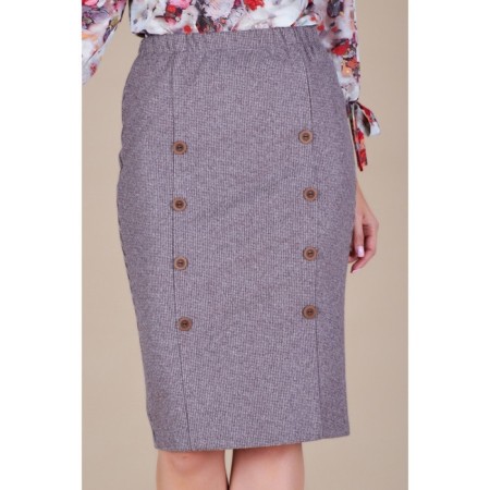 Female skirt, size 44, beige color-2
