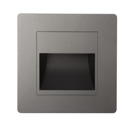 Built-in lamp for stairs, 1.5 watts, 60 lm, 3000k, IP20, 220V, T-white. Light, silver.-1