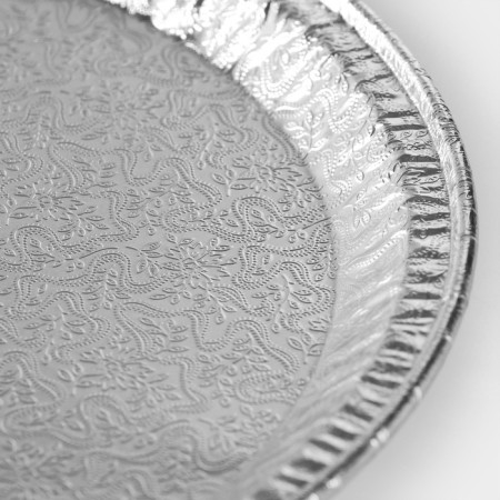 Serving trading for baking shares, aluminum, d = 31 cm, 10 pcs/pc, drawing mix-9