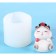 Mold Silicon 3D "A cat with a rose in the headdress" 5.1x5.1x4.9 cm