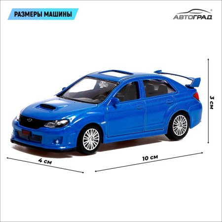 Metal machine Subaru WRX STI, 1:43, Blue color-1