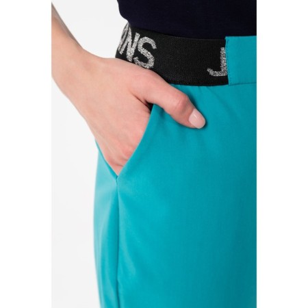 Female trousers, size 42, turquoise color-3
