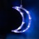 Garland “fringe” 2.7 × 0.9 m with nozzles “month”, IP20, transparent thread, 138 LED, white glow, 8 modes, 220 V