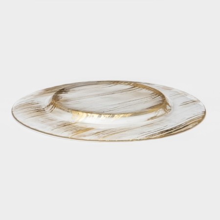 Glass Plane Link Magistro "Dash", D = 33 cm, Golden color-1