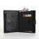 Male purse on magnet 3 in 1, department for auto documents, passports, black color