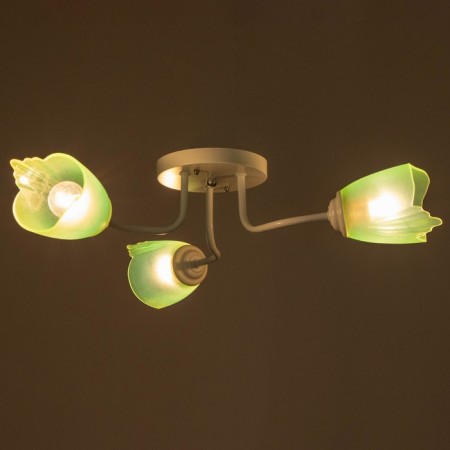 Chandelier 1341002/3GN E27 15W white-green Bayerlux-2