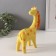 Pig a piggy bank Ceramics "Girafic with fluffy mane" 5.7x13.8x20.5 cm