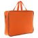 Folder with A4 handles, 360 x 270 x 80 mm, textile, inner pocket, orange 1sh48